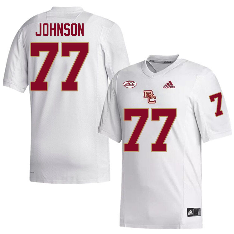 Zion Johnson Jersey,#77 Zion Johnson Boston College Eagles Football Jersey,Uniforms-White